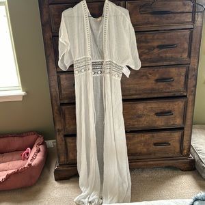 White Swimsuit Coverup